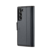 Custodia portafoglio in pelle con fibbia per Samsung Galaxy