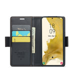 Custodia portafoglio in pelle con fibbia per Samsung Galaxy