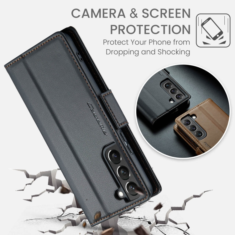 Custodia portafoglio in pelle con fibbia per Samsung Galaxy