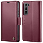 Custodia portafoglio in pelle con fibbia per Samsung Galaxy
