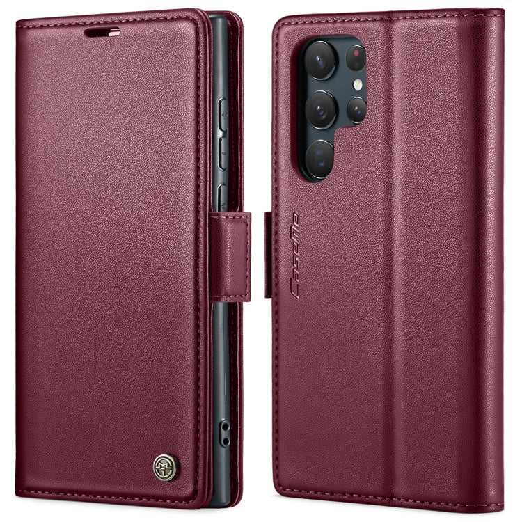 Custodia portafoglio in pelle con fibbia per Samsung Galaxy