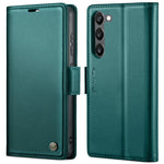 Custodia portafoglio in pelle con fibbia per Galaxy S23 5G