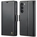 Custodia portafoglio in pelle con fibbia per Galaxy S23 5G