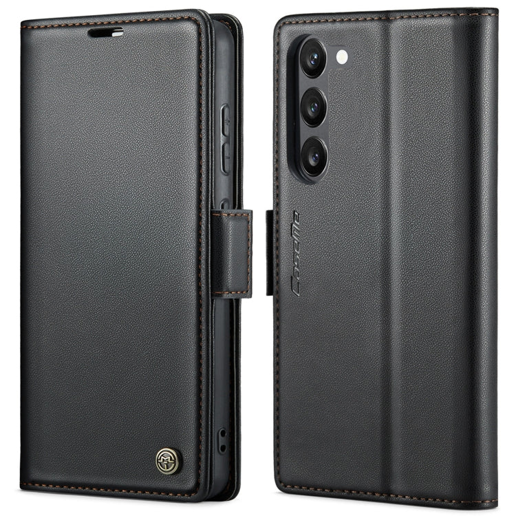 Custodia portafoglio in pelle con fibbia per Galaxy S23 5G