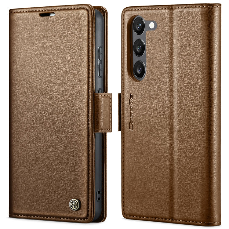 Custodia portafoglio in pelle con fibbia per Galaxy S23 5G
