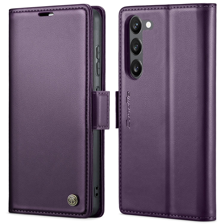 Custodia portafoglio in pelle con fibbia per Galaxy S23 5G