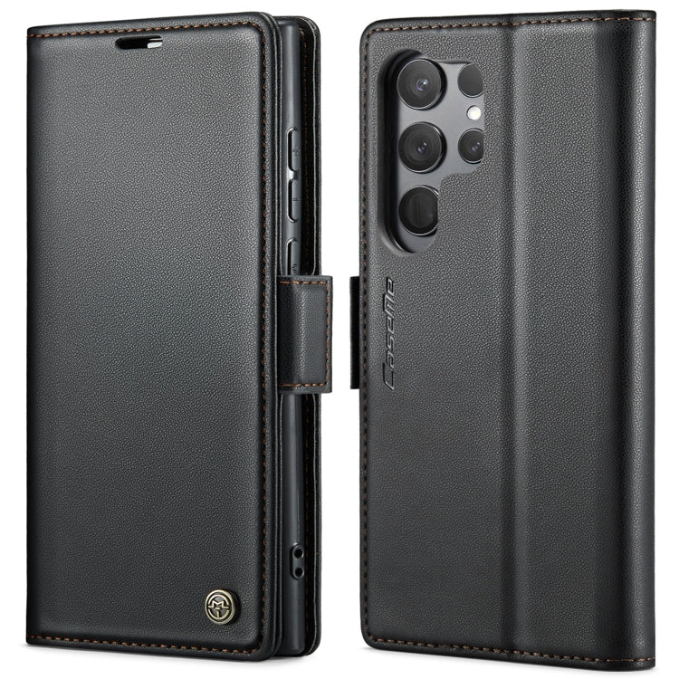 Custodia portafoglio in pelle con fibbia per Galaxy S23 5G