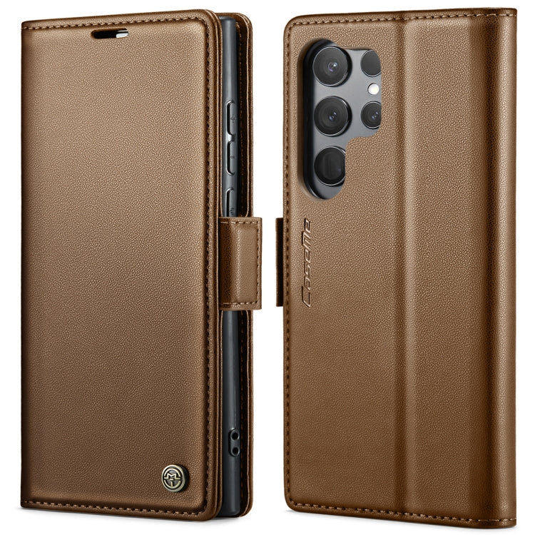 Custodia portafoglio in pelle con fibbia per Galaxy S23 5G
