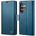 Custodia portafoglio in pelle con fibbia per Galaxy S23 5G