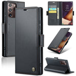 Custodia portafoglio in pelle con fibbia per Samsung Galaxy S21+