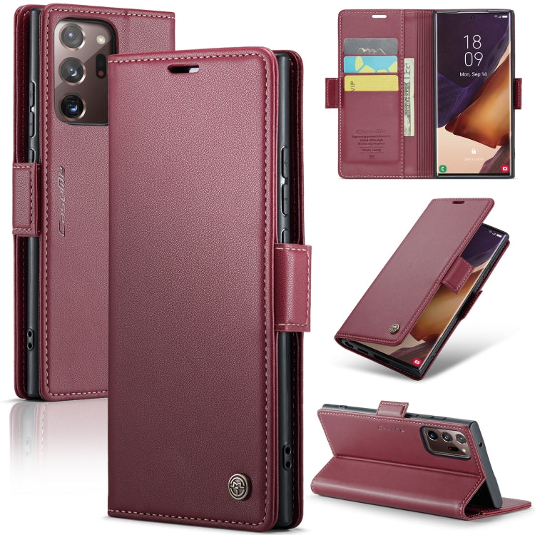 Custodia portafoglio in pelle con fibbia per Samsung Galaxy S21+