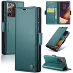 Custodia portafoglio in pelle con fibbia per Samsung Galaxy S21+