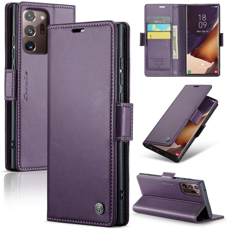 Custodia portafoglio in pelle con fibbia per Samsung Galaxy S21+