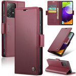 Custodia portafoglio in pelle con fibbia per Samsung Galaxy