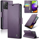 Custodia portafoglio in pelle con fibbia per Samsung Galaxy