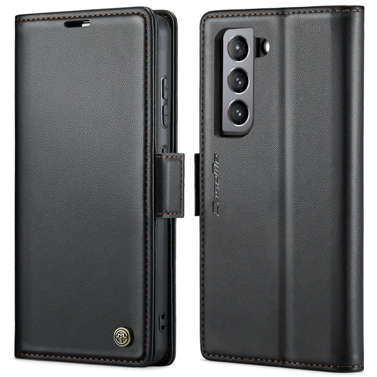 Custodia portafoglio in pelle con fibbia per Samsung Galaxy S21 5