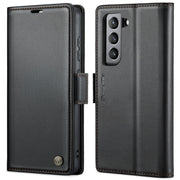 Custodia portafoglio in pelle con fibbia per Samsung Galaxy S21 5