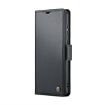 Custodia portafoglio in pelle con fibbia per Samsung Galaxy S21 5
