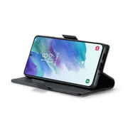 Custodia portafoglio in pelle con fibbia per Samsung Galaxy S21 5