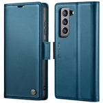 Custodia portafoglio in pelle con fibbia per Samsung Galaxy S21 5