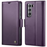 Custodia portafoglio in pelle con fibbia per Samsung Galaxy S21 5