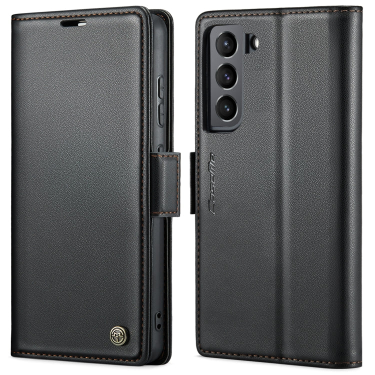 Custodia portafoglio in pelle con fibbia per Samsung Galaxy S21+