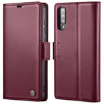 Custodia portafoglio in pelle con fibbia per Samsung Galaxy