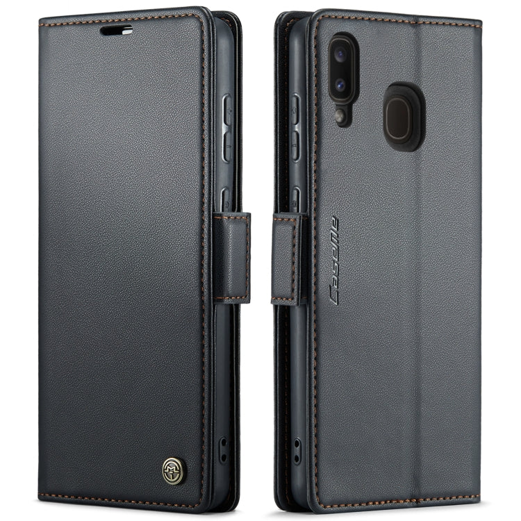 Custodia portafoglio in pelle con fibbia per Samsung Galaxy A40