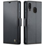 Custodia portafoglio in pelle con fibbia per Samsung Galaxy A40