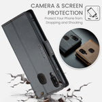 Custodia portafoglio in pelle con fibbia per Samsung Galaxy A40