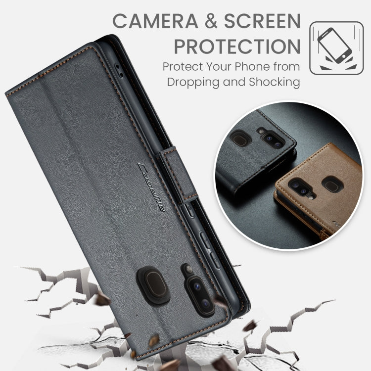 Custodia portafoglio in pelle con fibbia per Samsung Galaxy A40