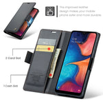 Custodia portafoglio in pelle con fibbia per Samsung Galaxy A40