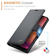 Custodia portafoglio in pelle con fibbia per Samsung Galaxy A40