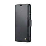 Custodia portafoglio in pelle con fibbia per Samsung Galaxy