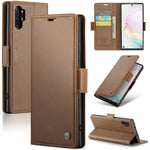 Custodia portafoglio in pelle con fibbia per Samsung Galaxy