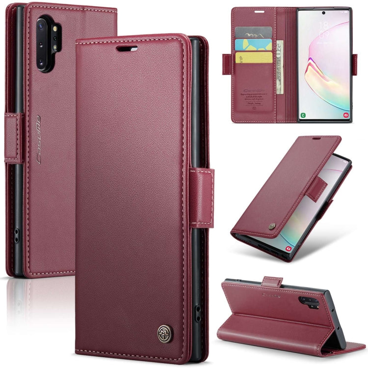 Custodia portafoglio in pelle con fibbia per Samsung Galaxy