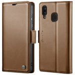 Custodia portafoglio in pelle con fibbia per Samsung Galaxy