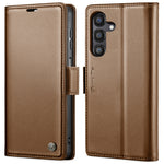 Custodia portafoglio in pelle con fibbia per Samsung Galaxy