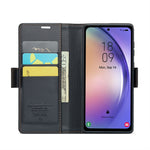 Custodia portafoglio in pelle con fibbia per Galaxy S23 5G