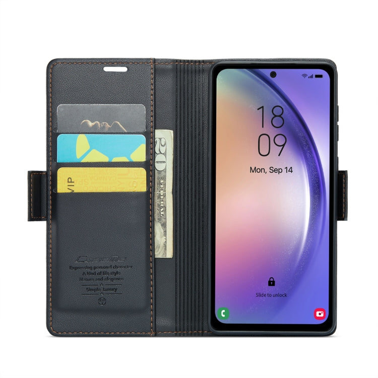 Custodia portafoglio in pelle con fibbia per Galaxy S23 5G