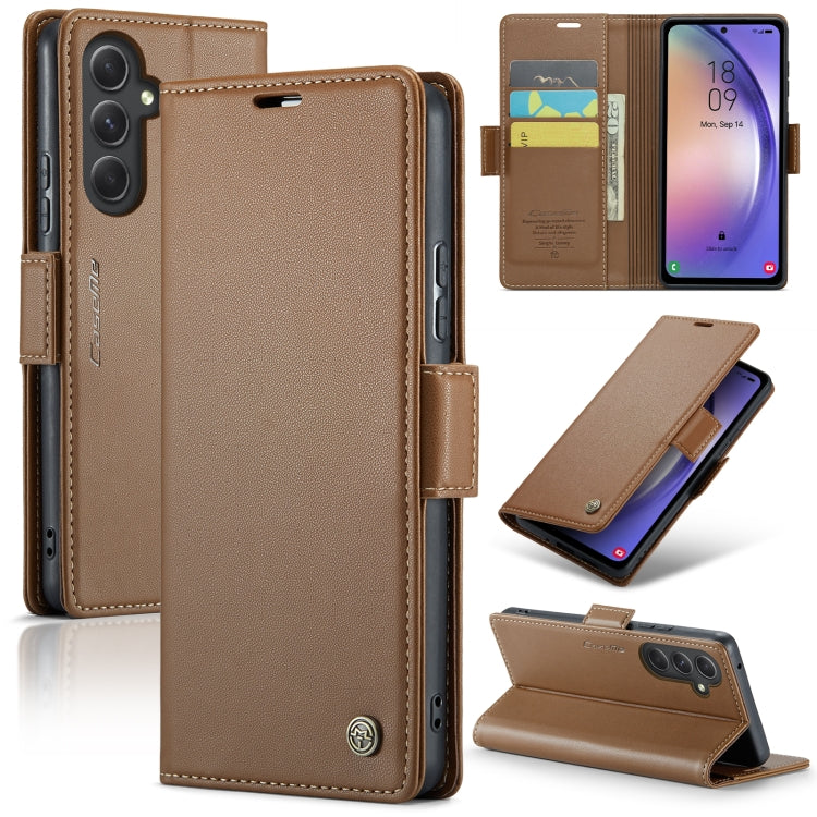 Custodia portafoglio in pelle con fibbia per Galaxy S23 5G