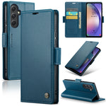 Custodia portafoglio in pelle con fibbia per Galaxy S23 5G