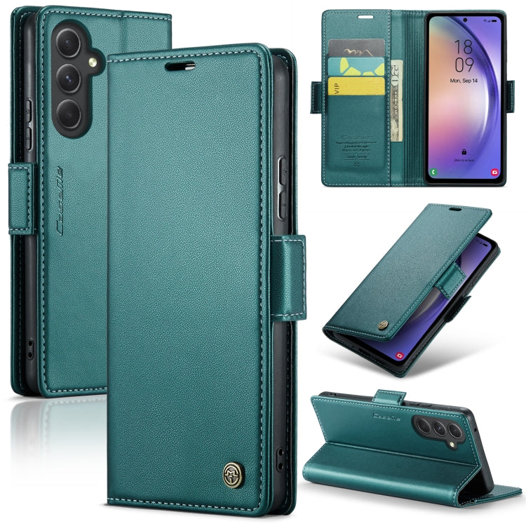 Custodia portafoglio in pelle con fibbia per Galaxy S23 5G