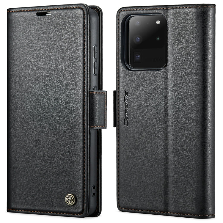 Custodia portafoglio in pelle con fibbia per Samsung Galaxy S21+