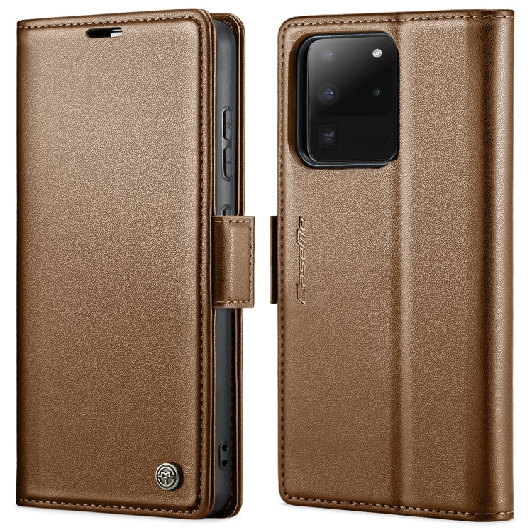 Custodia portafoglio in pelle con fibbia per Samsung Galaxy S21+