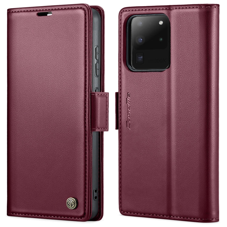 Custodia portafoglio in pelle con fibbia per Samsung Galaxy S21+