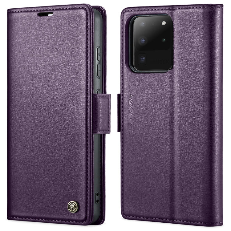 Custodia portafoglio in pelle con fibbia per Samsung Galaxy S21+