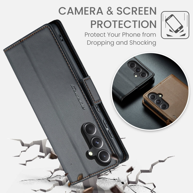 Custodia portafoglio in pelle con fibbia per Samsung Galaxy