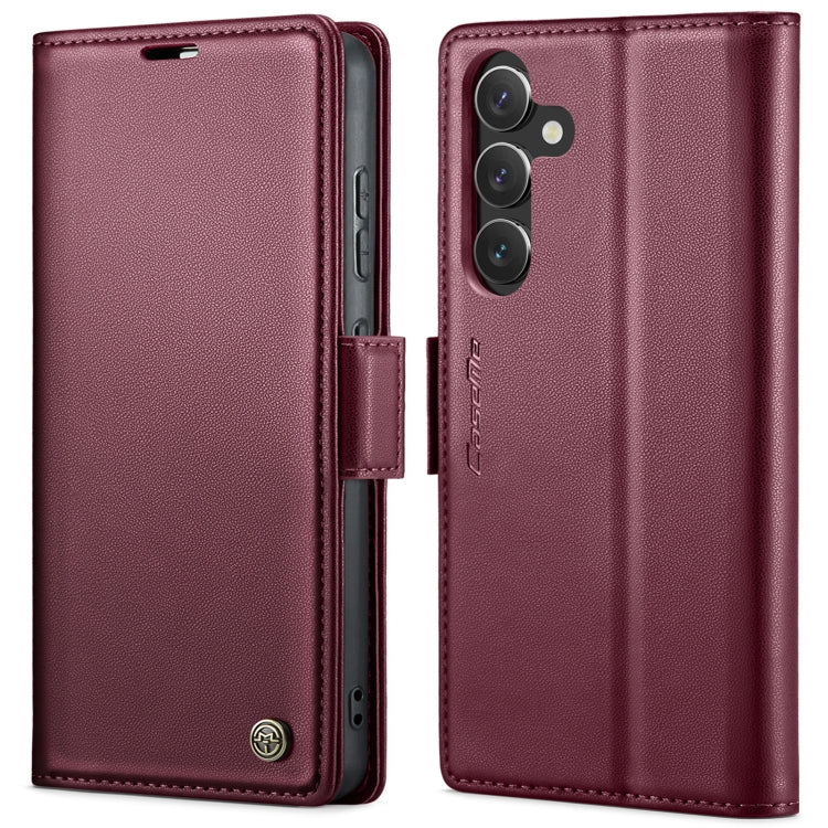 Custodia portafoglio in pelle con fibbia per Samsung Galaxy S24+