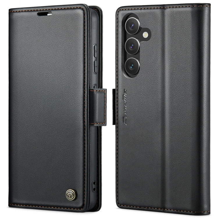 Custodia portafoglio in pelle con fibbia per Samsung Galaxy S24+